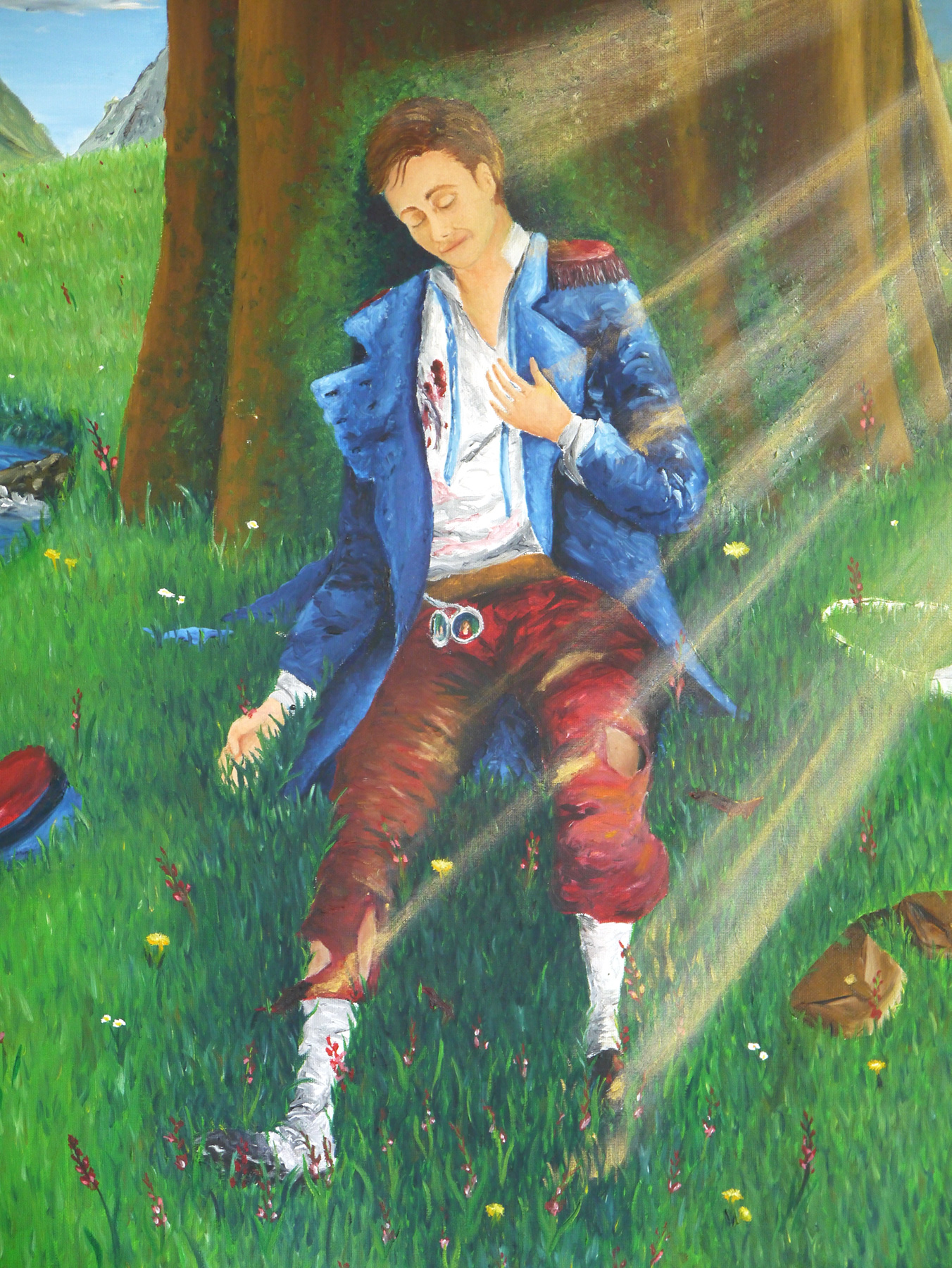 Tableau Le dormeur du val Ambre